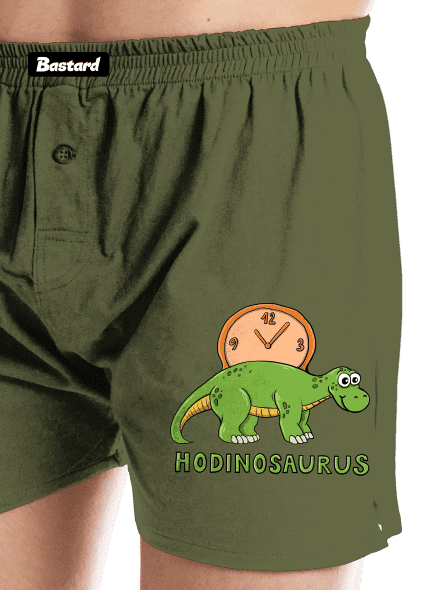 Hodinosaurus pánske trenky Khaki