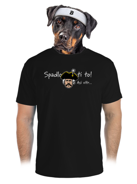 Spadlo ti to pánske športové tričko Black