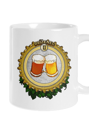 Pivný horoskop: Blíženec klasický hrnček White