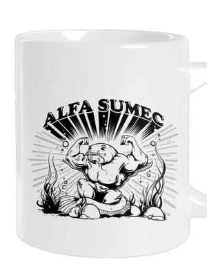 Alfasumec veľký hrnček White