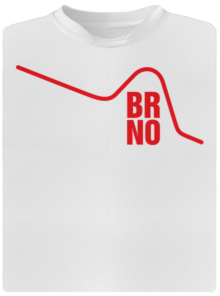 Brno detské športové tričko White