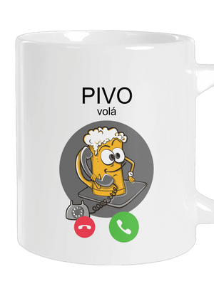 Pívo volá veľký hrnček White