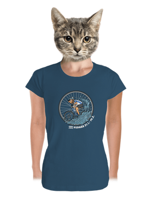 Cyklistický horoskop: Vodnár dámske tričko prémium Petrol Blue