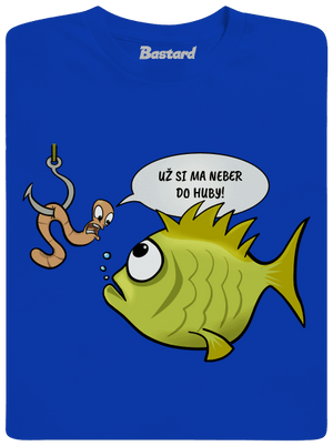 Ryba a dážďovka pánske dlhý rukáv Royal Blue