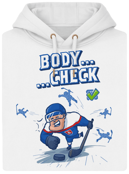 Body check unisex mikina premium Snowwhite