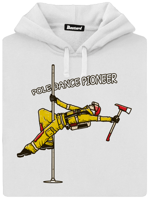 Pole Dance by Dežik dámska mikina klokanka White