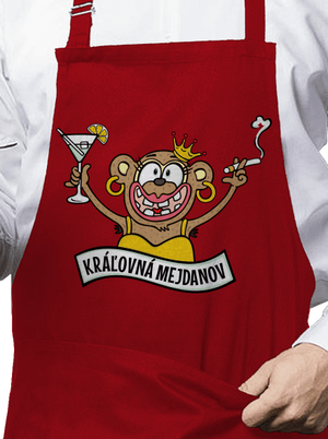 Kráľovná mejdanov zástera Red