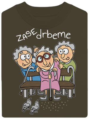 Zase drbeme unisex mikina bez kapucne Urban Khaki