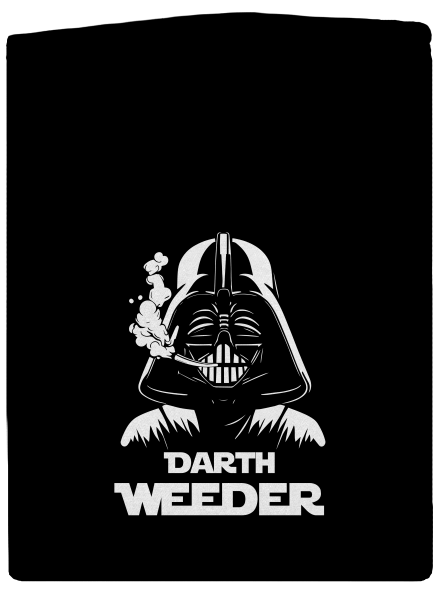 Darth Weeder pánska mikina na zips Black