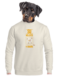 unisex mikina bez kapucne