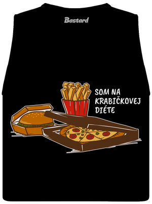 Krabičková diéta dámske tielko voľné Black