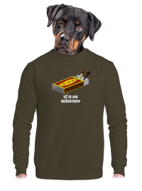 unisex mikina bez kapucne