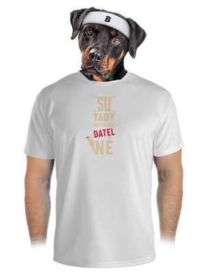 Nepostradatelné pánske športové tričko White