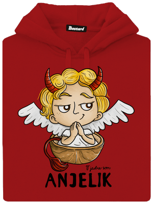 Anjelik dámska mikina klokanka Red Mal