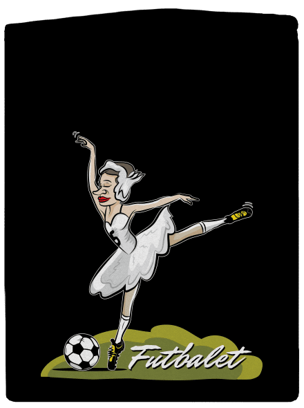 Futbalet pánska mikina na zips Black