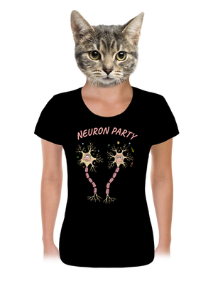 Neuron party dámske tričko Black