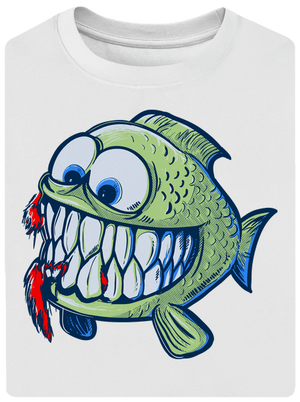 Hladná rybka unisex tričko oversized White