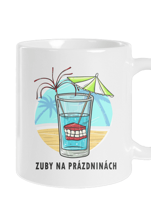 Zuby na prázdninách klasický hrnček White
