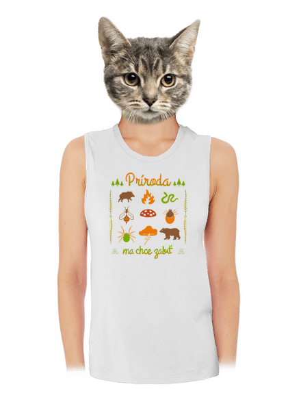 Príroda ma chce zabiť dámske tielko voľné White