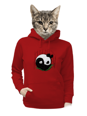 Dve spiace pandy dámska mikina klokanka Red Mal