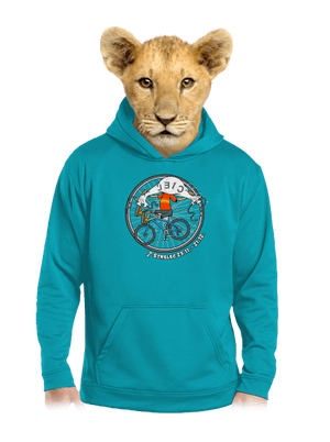 Cyklistický horoskop: Strelec detská mikina klokanka Hawaiian Blue