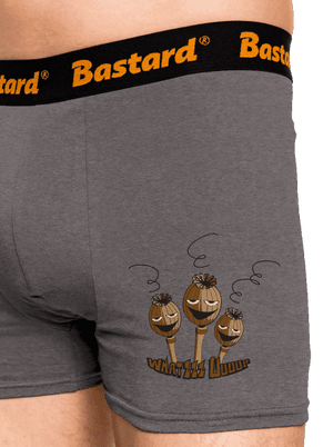 Makovica boxerky Gray Melange