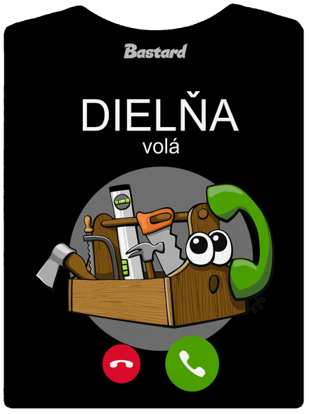 Dielňa volá dámske tričko prémium Black