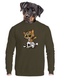 unisex mikina bez kapucne