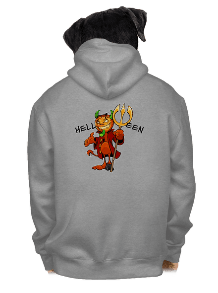 Helloween pánska mikina na zips Light Melange