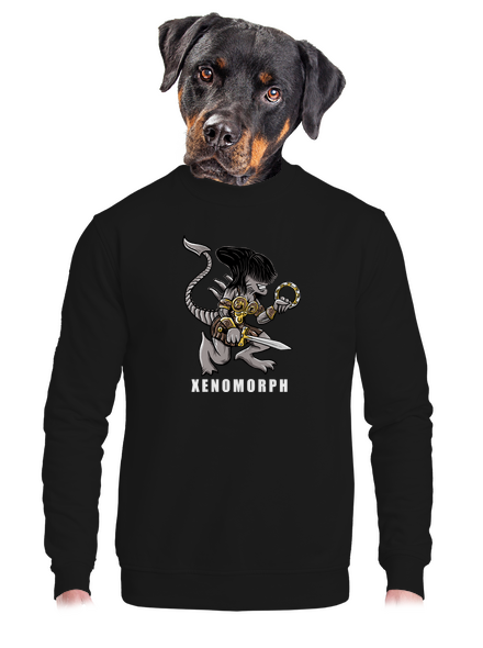 Xenomorph unisex mikina bez kapucne Black
