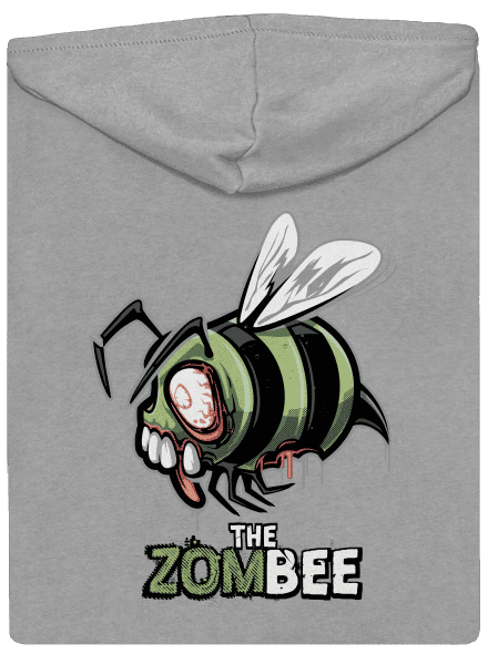 ZomBee pánska mikina na zips Light Melange