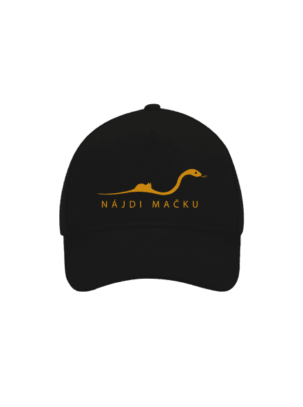Nájdi mačku šiltovka baseballka Black