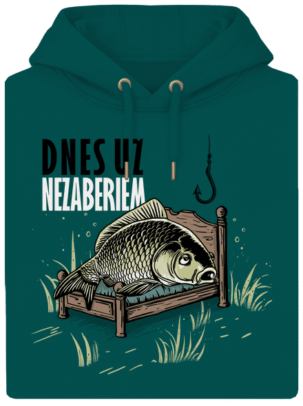 Dnes už nezaberiem unisex mikina premium Emerald Green