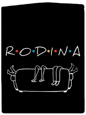 Rodina dámska mikina na zips Black