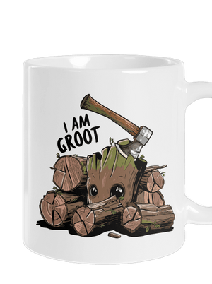 I Am Groot klasický hrnček White