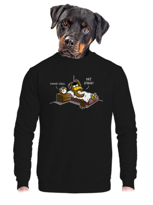 unisex mikina bez kapucne