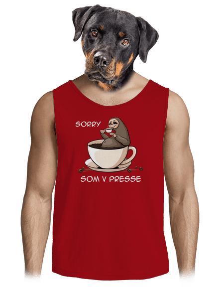 V presse pánske tielko Red