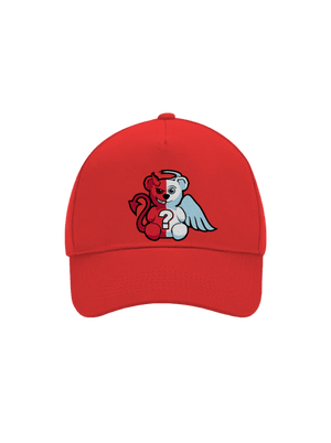 Anjel vs. diabol šiltovka baseballka Classic Red