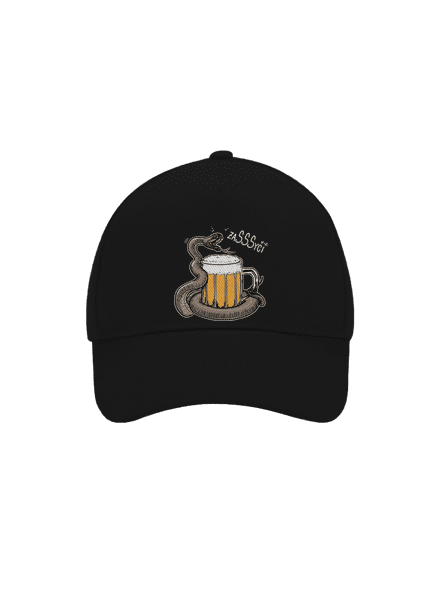 Zasyčí šiltovka baseballka Black