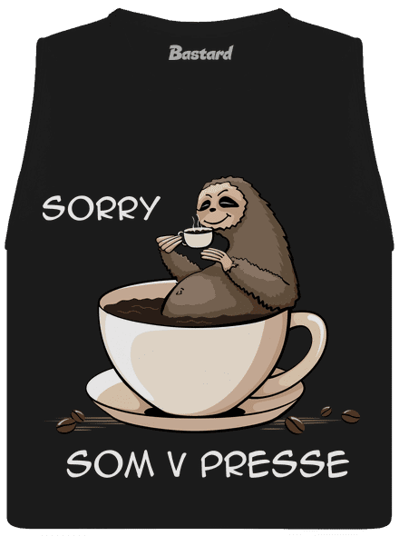 V presse dámske tielko voľné Black