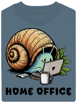 Slimákov home office unisex mikina bez kapucne Nordic Blue