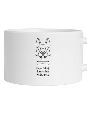 Nemôžem, mám psa hrnček makronka White
