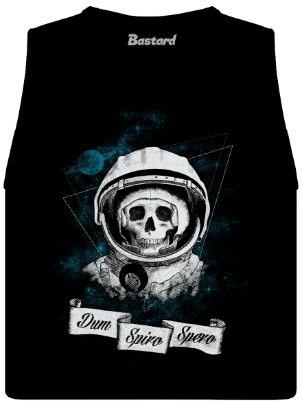 Dum Spiro Spero dámske tielko voľné Black