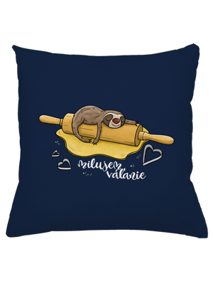 Milujem váľanie vankúš Dark Navy