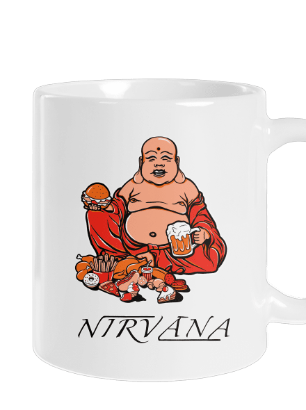 Nirvána klasický hrnček White