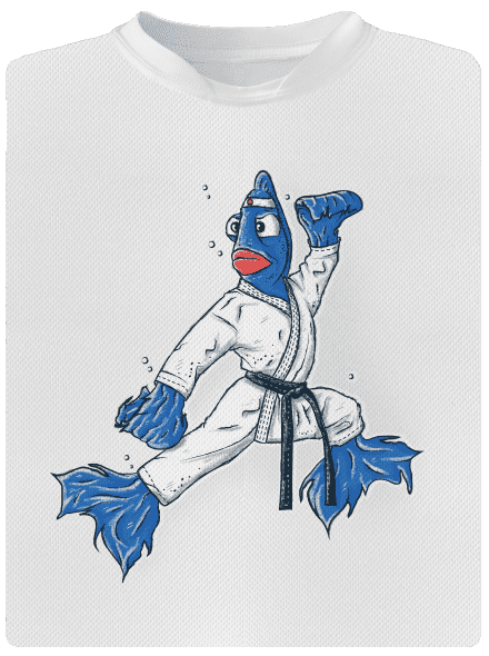 Bojovníčka detské športové tričko White