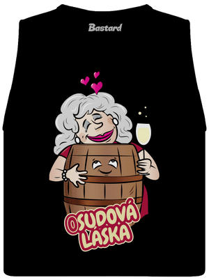 Osudová láska dámske tielko voľné Black