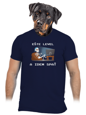 Ešte level pánske tričko Navy