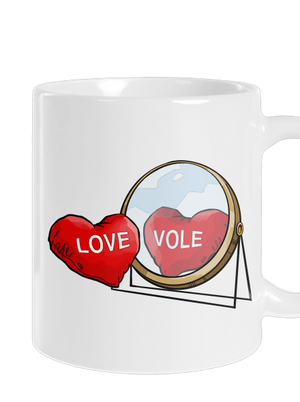 Love vole klasický hrnček White