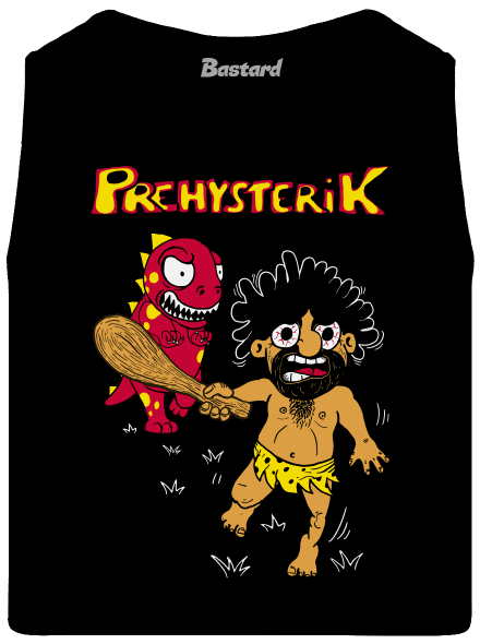 Prehysterik pánske tielko Black
